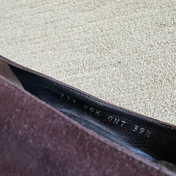 Valentino Garavani | Brown Suede Stiletto Pumps w/ Leopard Heels | Size US 8.5 - Picture 3 of 5